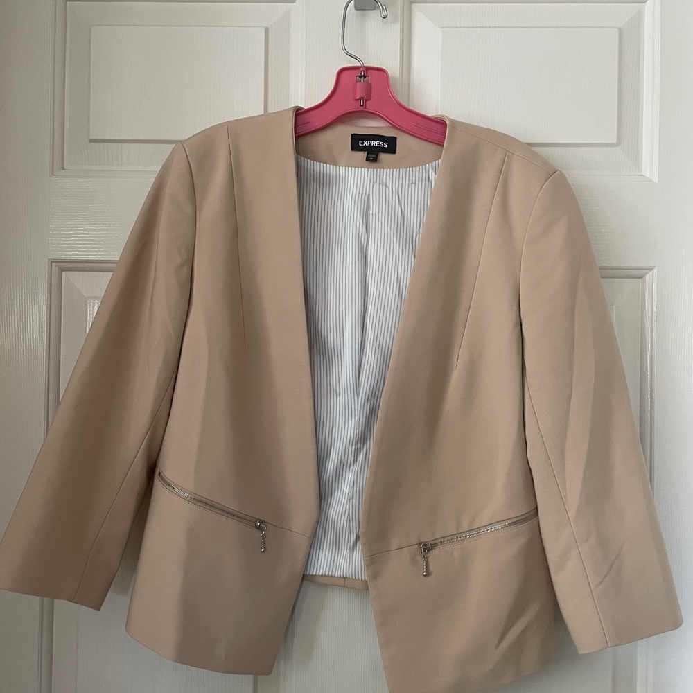 Express Tan or pale pink Blazer Jacket